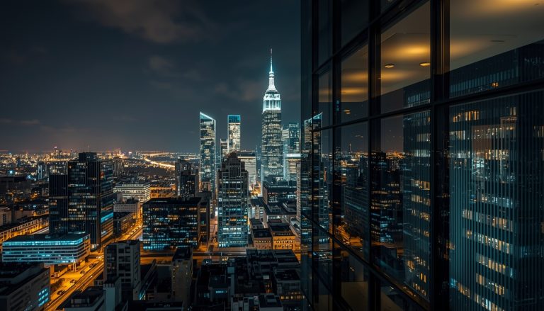 lucid-origin_glass_office_reflection_night_skyline-6