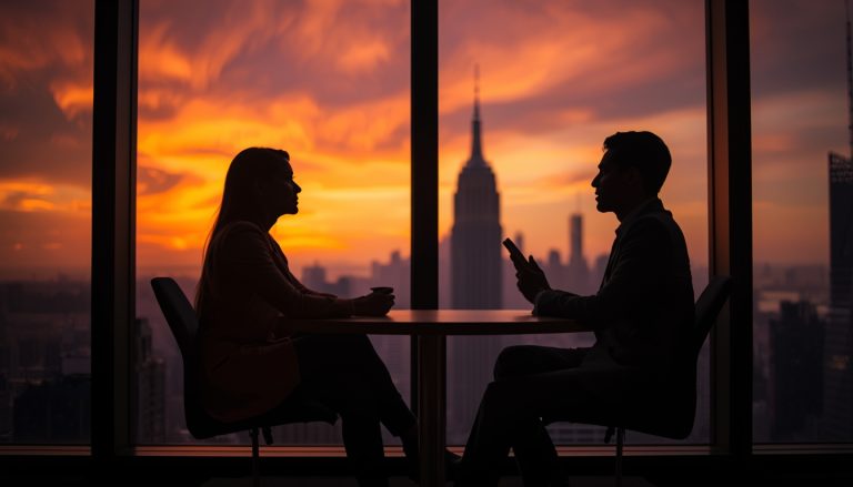 lucid-origin_two_executives_conversation_window_skyline_sunset_16_9-1