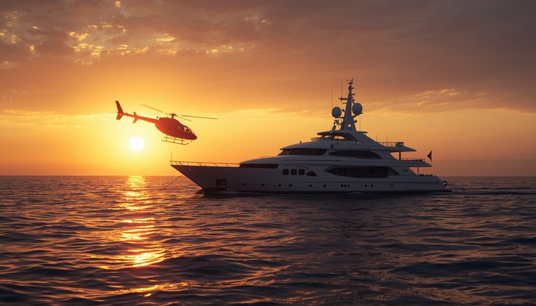 lucid-origin_helicopter_landing_on_yacht_sunset_cinematic-4